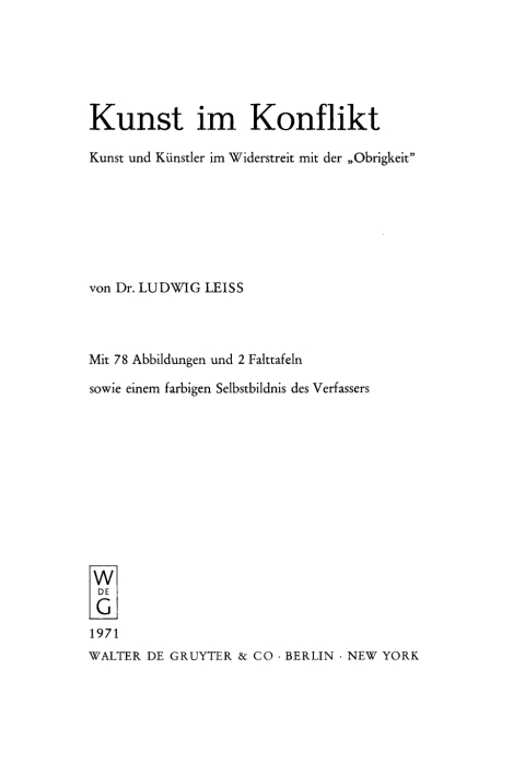 Cover image for book Kunst im Konflikt
