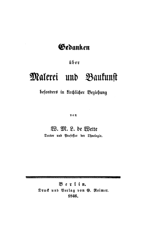 Cover image for book Gedanken über Malerei und Baukunst besonders in kirchlicher Beziehung