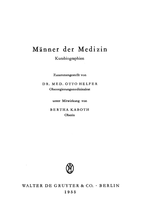 Cover image for book Männer der Medizin