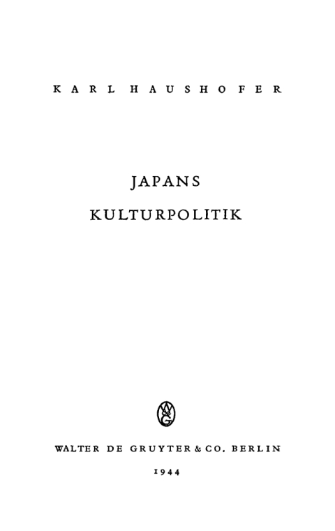 Cover image for book Japans Kulturpolitik