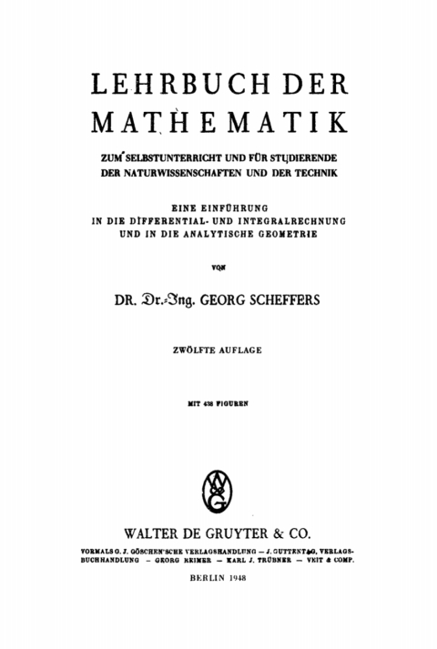 Cover image for book Lehrbuch der Mathematik