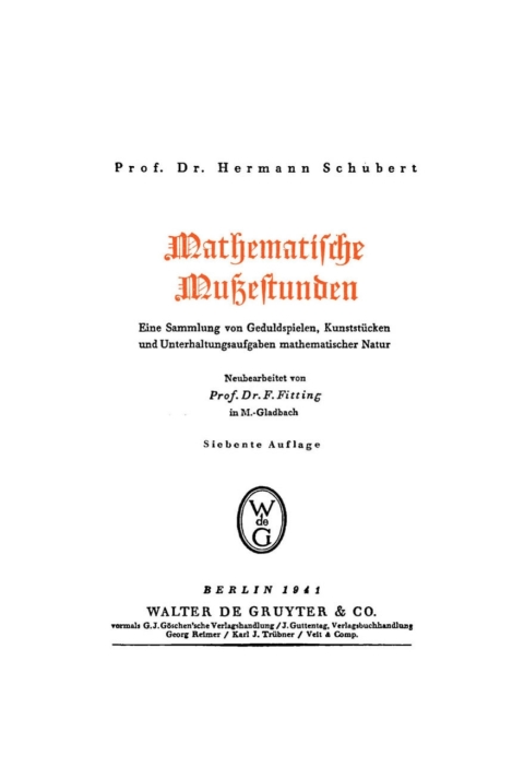 Mathematische MuÃestunden 