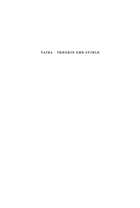 Cover image for book Theorie der Spiele und Linearprogrammierung