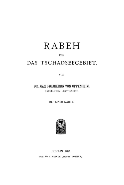 Cover image for book Rabeh und das Tschadseegebiet