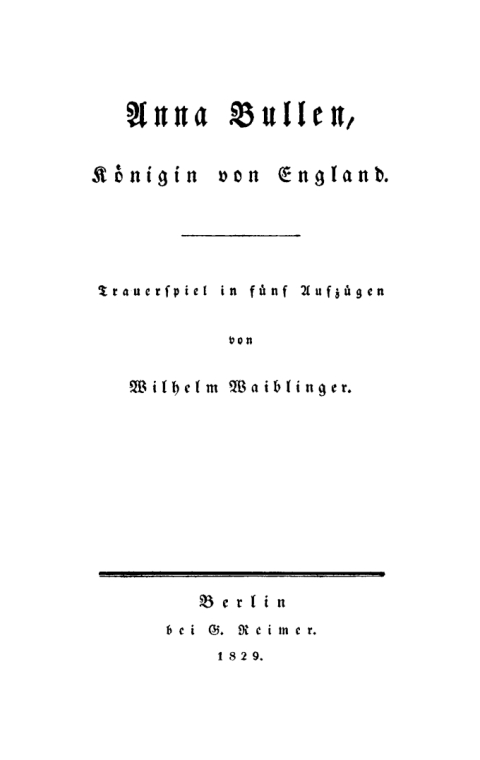 Cover image for book Anna Bullen, Königin von England