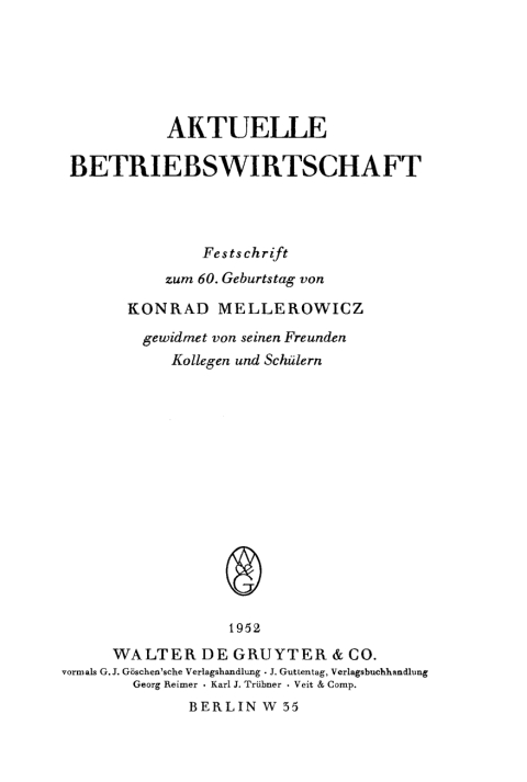 Cover image for book Aktuelle Betriebswirtschaft