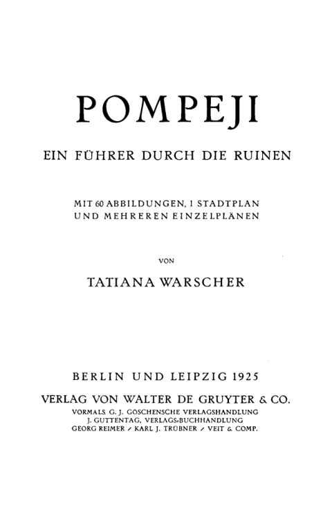 Cover image for book Pompeji