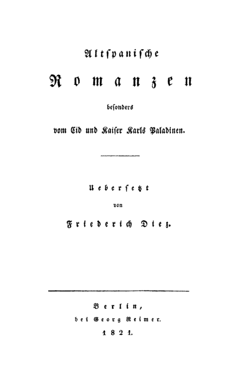 Cover image for book Altspanische Romanzen, besonders vom Cid und Kaiser Karls Paladinen