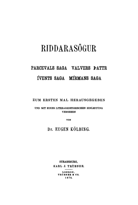 Cover image for book Riddarasögur