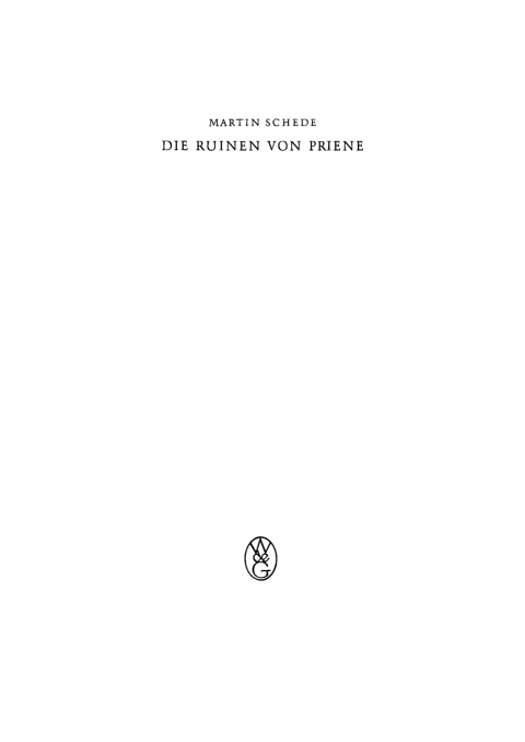 Cover image for book Die Ruinen von Priene