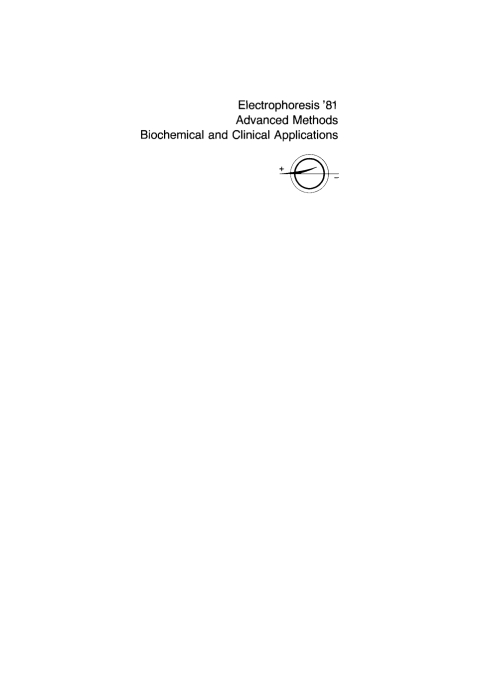 Cover image for book Electrophoresis ‘81