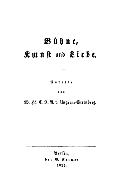 Cover image for book Bühne, Kunst und Liebe