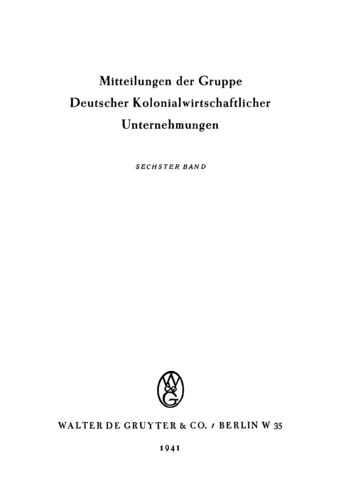Cover image for book Die nutzbaren Minerallagerstätten von Deutsch-Ostafrika
