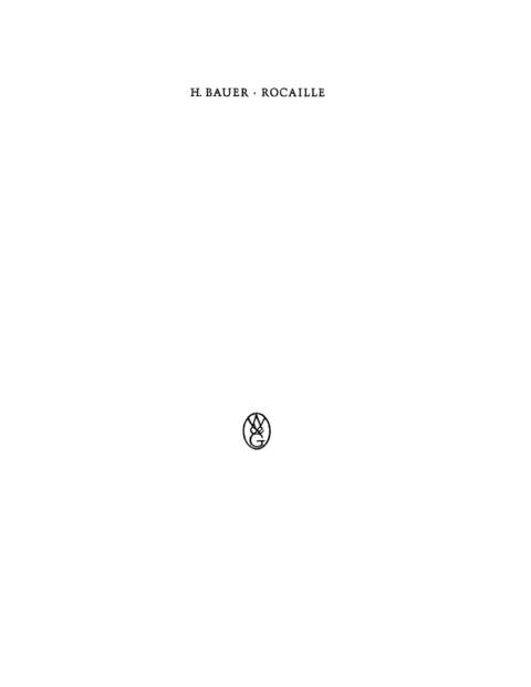 Cover image for book Rocaille