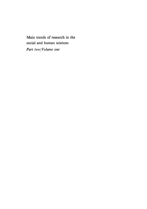 Cover image for book Anthropological and historical sciences. Aesthetics and the sciences of art