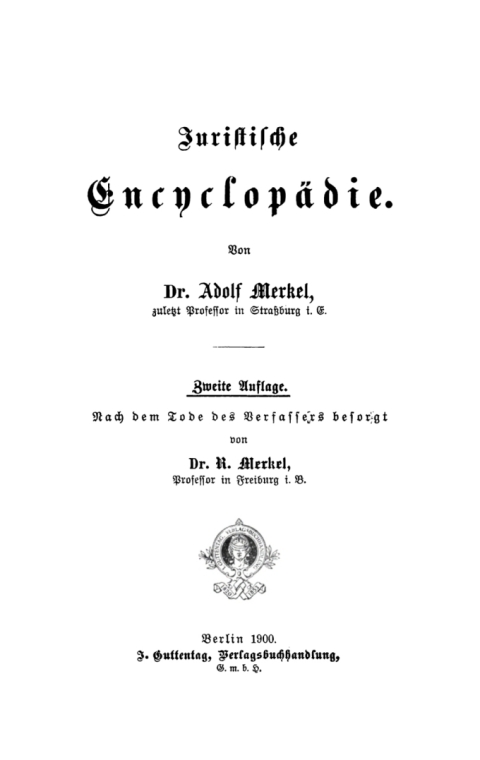 Juristische EncyclopÃ¤die 