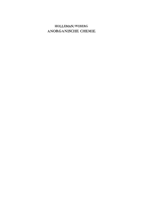 Cover image for book Anorganische Chemie