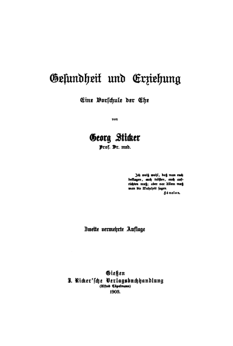 Cover image for book Gesundheit und Erziehung