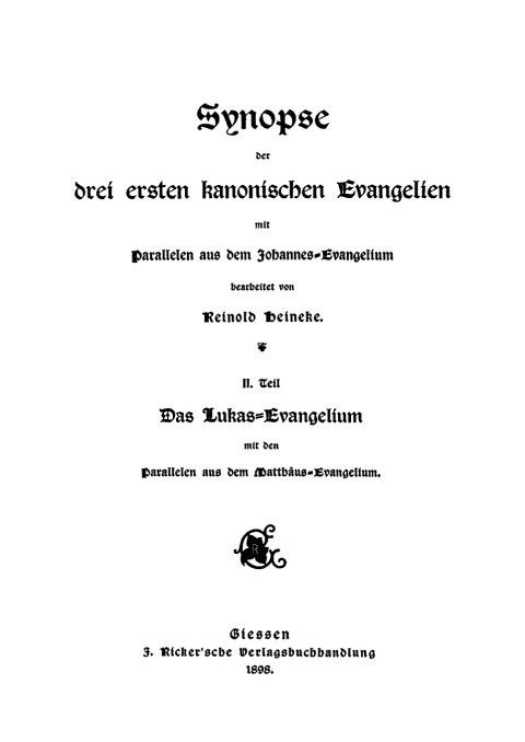 Cover image for book Das Lukas-Evangelium