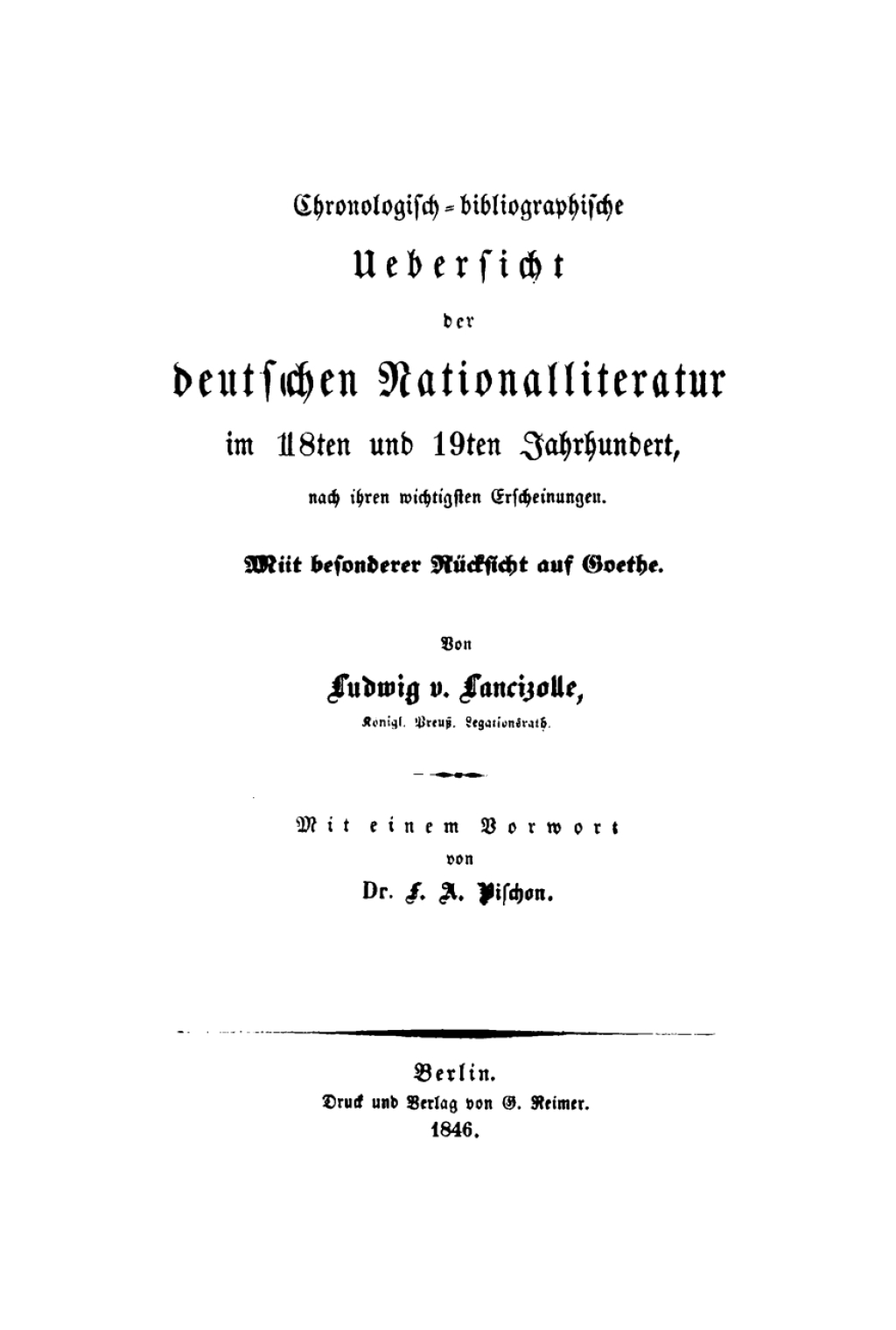 Page Fidelity Chronologisch-bibliographische Uebersicht der deutschen Nationalliteratur im 18ten und 19ten Jahrhundert; $179.81