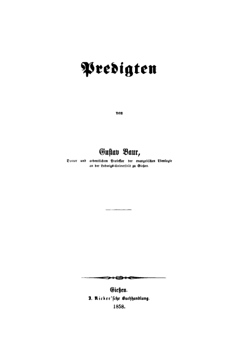 Cover image for book Predigten