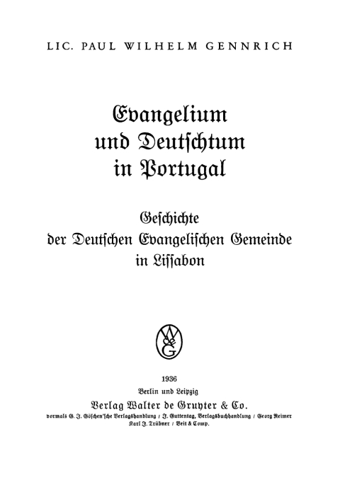 Cover image for book Evangelium und Deutschtum in Portugal