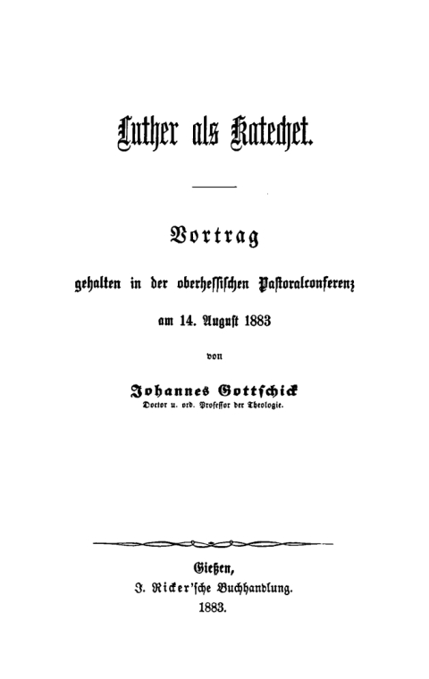 Cover image for book Luther als Katechet