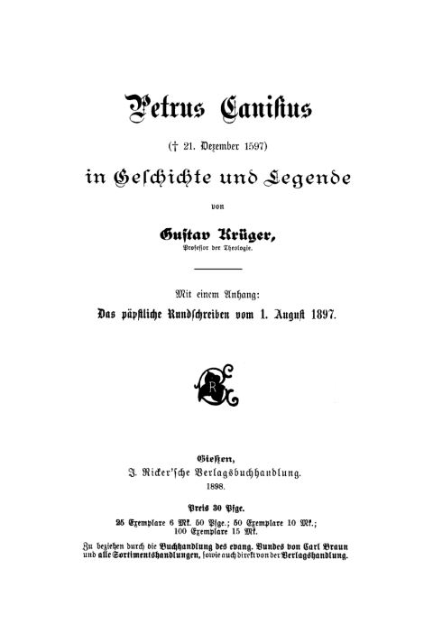 Cover image for book Petrus Canisius