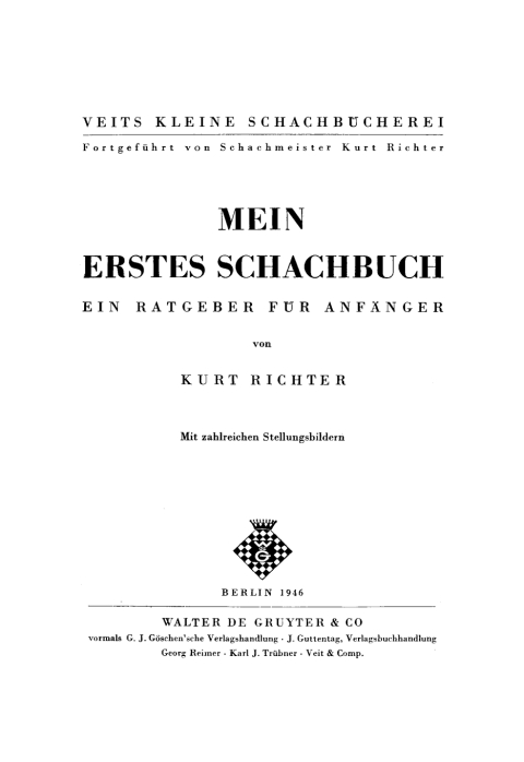 Cover image for book Mein erstes Schachbuch