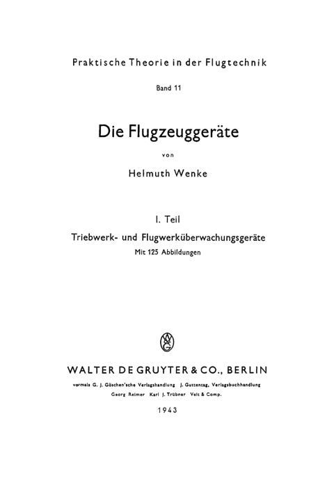 Cover image for book Triebwerk- und Flugwerküberwachungsgeräte