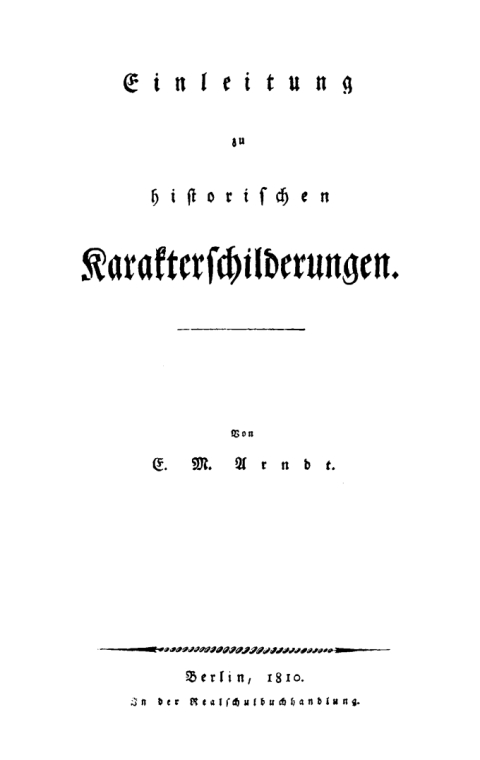 Cover image for book Einleitung zu historischen Karakterschilderungen