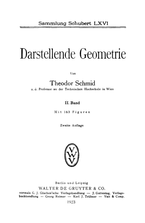 Cover image for book Darstellende Geometrie, Band 2