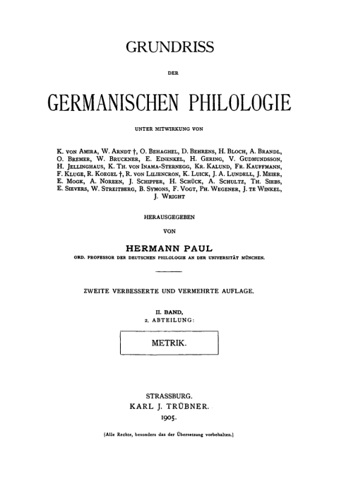 Cover image for book Metrik