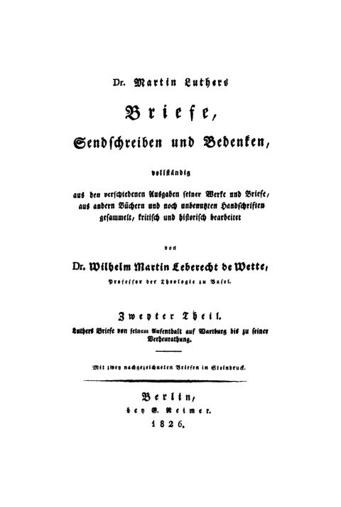 Cover image for book Luthers Briefe von seinem Aufenthalt auf Wartburg bis zu seiner Verheurathung