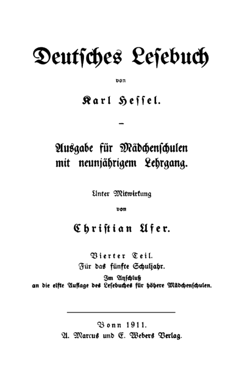 Cover image for book Für das fünfte Schuljahr