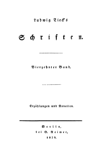 Erzählungen und Novellen