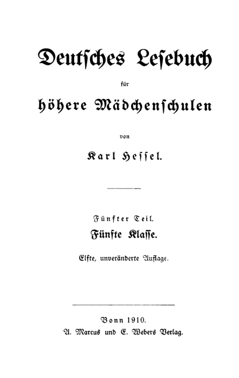 Cover image for book Fünfte Klasse