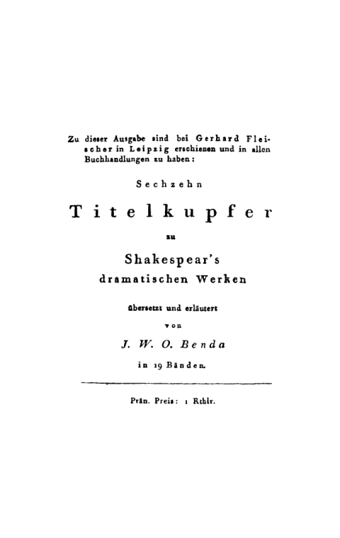 Cover image for book Othello, der Mohr von Venedig. Ueber Shakespear