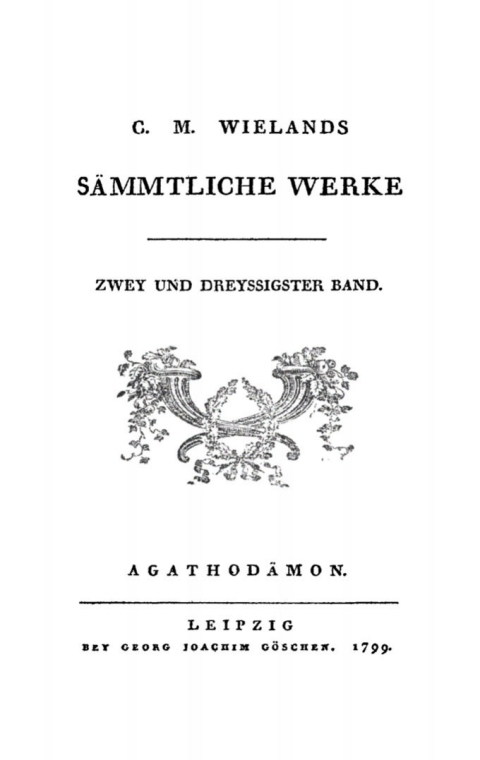 Cover image for book Agathodämon