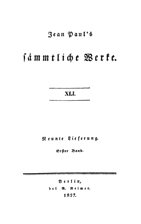 Cover image for book Neunte Lieferung. Erster Band: Vorschule der Aesthetik