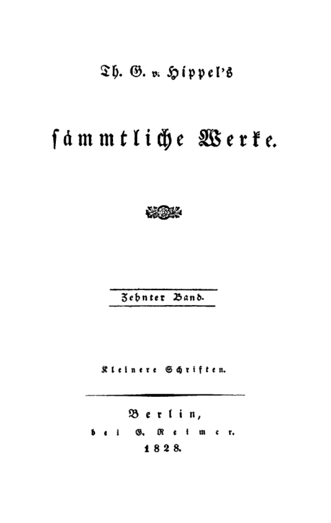 Kleinere Schriften 