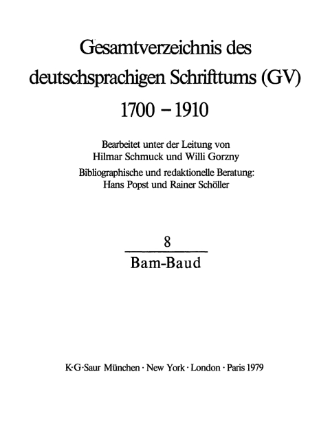 Cover image for book Bam - Baud