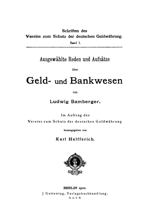 Cover image for book Ausgewählte Reden und Aufsätze über Geld- und Bankwesen