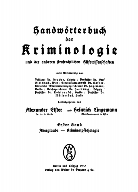 Cover image for book Aberglaube - Kriminalpsychologie