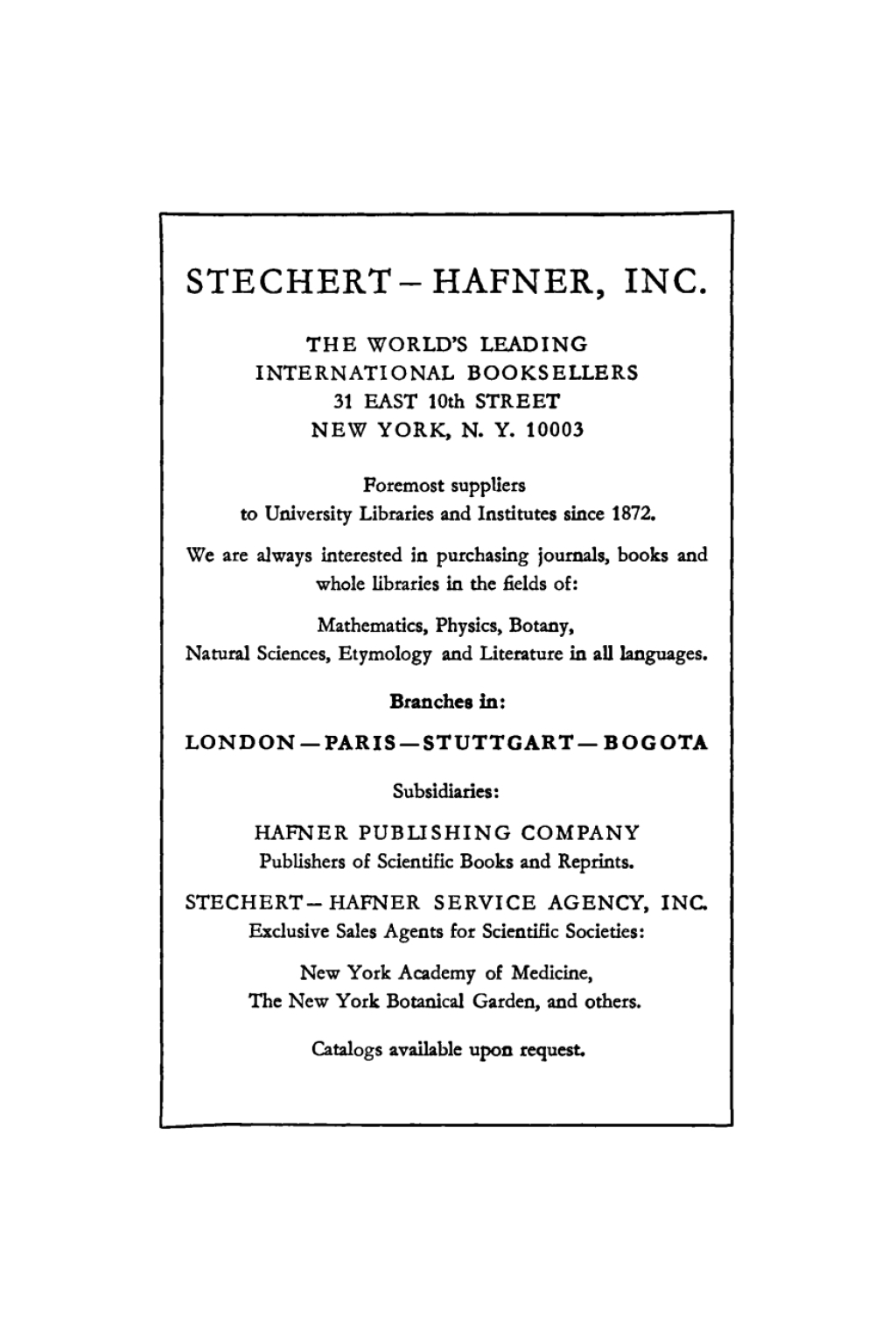 Page Fidelity N - Z und Register; $643.80