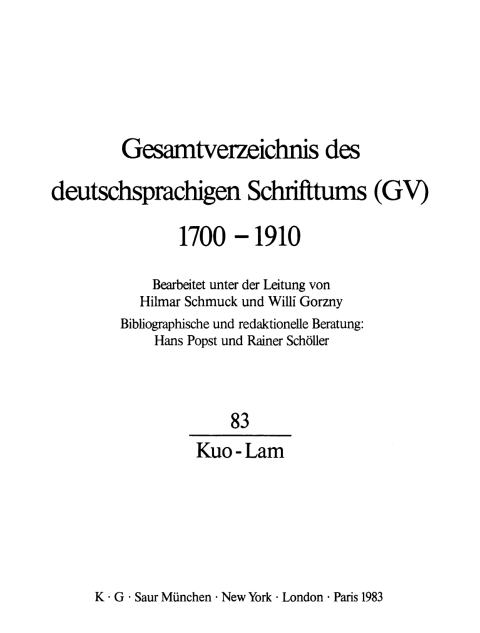 Cover image for book Kuo - Lam