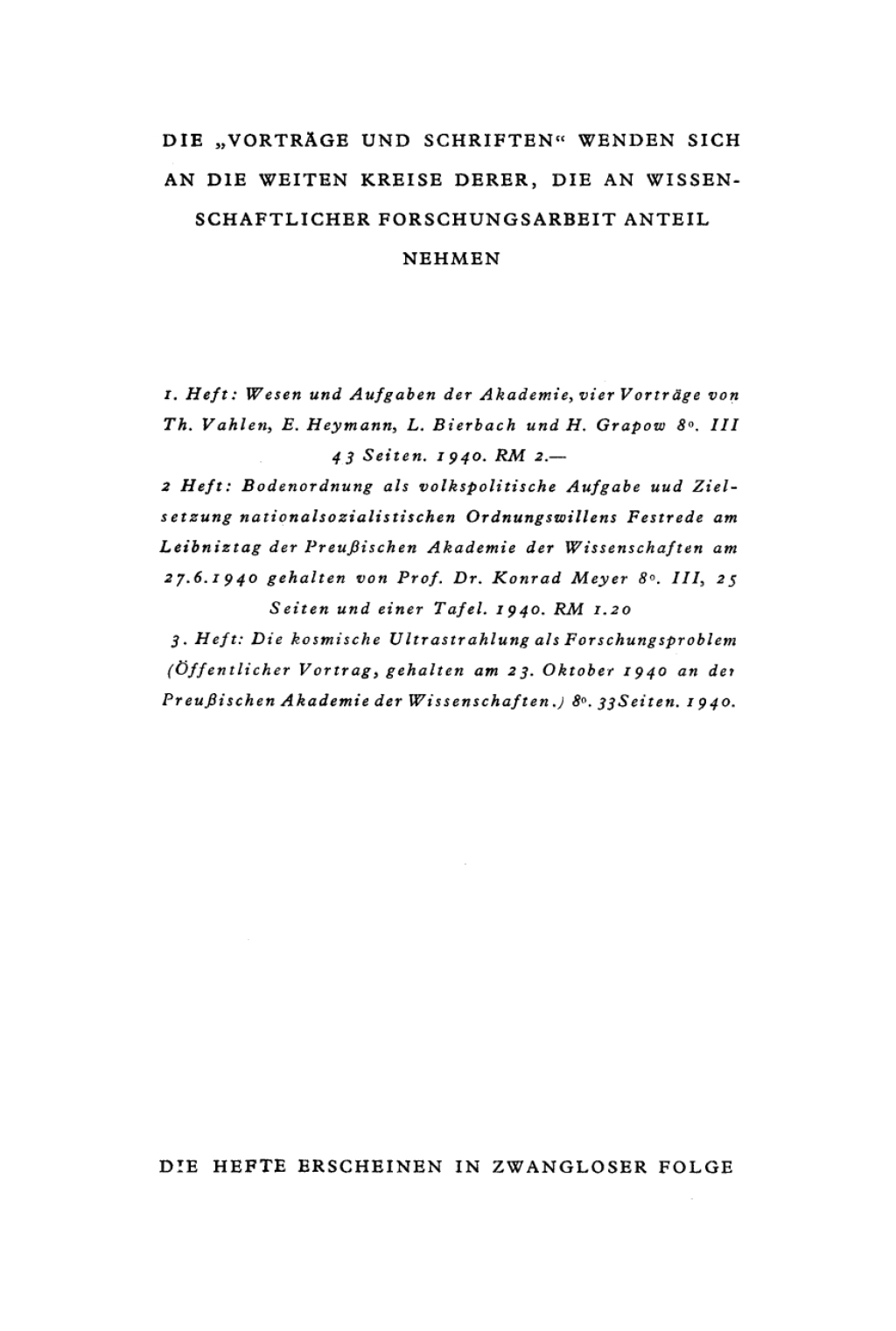 Page Fidelity Die kosmische Ultrastrahlung als Forschungsproblem; $179.81