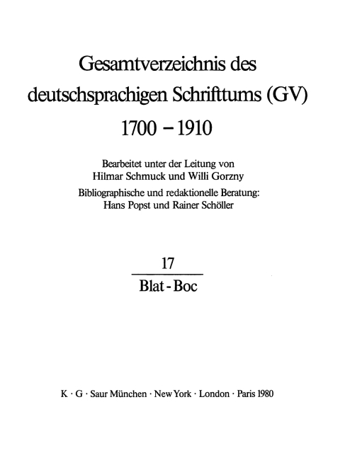 Cover image for book Blat - Boc