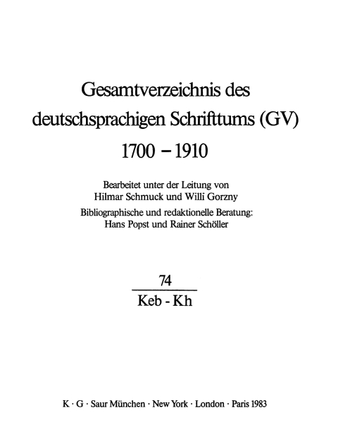 Cover image for book Keb - Kh