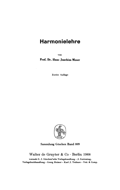 Cover image for book Harmonielehre